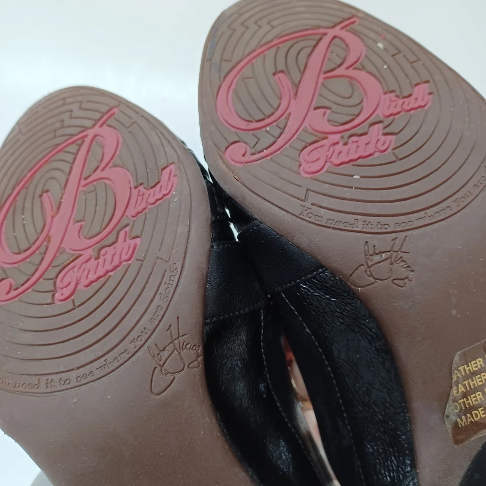 John Fluevog Heels Black Leather Pumps Blind Faith Womens size 7 - Picture 12 of 16